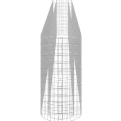 Gabion Raised Bed Galvanized Iron 240.2″x19.7″x39.4″ for Outdoor Plants – White, Black, Other