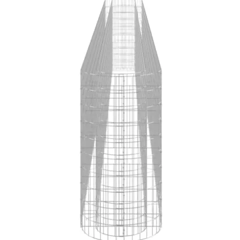 Gabion Raised Bed Galvanized Iron 240.2″x19.7″x39.4″ for Outdoor Plants – White, Black, Other