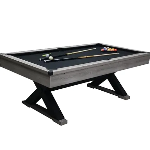 Gahowlen 7 ft Pool Table with Accessories Grey