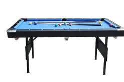 Gao Bao Long 5.5-Foot 3-in-1 Portable Folding Pool Table Blue