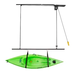Garage Gator Dual Kayak and Canoe Lift Black