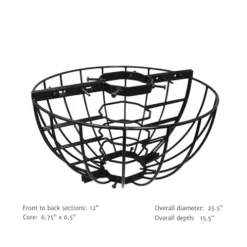 Garden Artisans 25 in Lamppost Hayrack with Molded Coco Liner – 2 Pack Black Brown