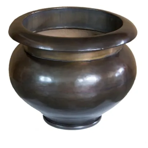 Garden Artisans ‘Arzu’ Brass Urn Planter 24 Inch Diameter Brass Bronze Finish