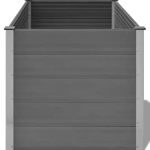 Garden Raised Bed WPC 59.1″x39.4″x35.8″ Gray Self-Watering Flower Pot – White, Black, and Other