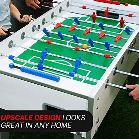 Garlando G-500 Foosball Table Weatherproof Indoor & Outdoor White