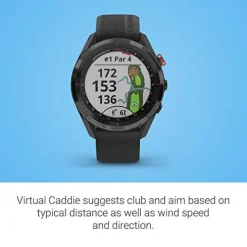 Garmin Approach S62 Golf GPS Watch Bundle Black