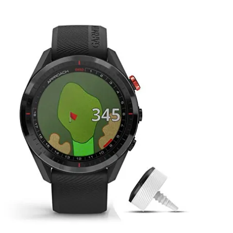 Garmin Approach S62 Golf GPS Watch Bundle Black