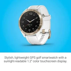 Garmin Approach S40 Golf Smartwatch Light Gold/White