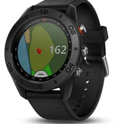 Garmin Approach S60 Premium GPS Golf Watch Black with Silicone Band