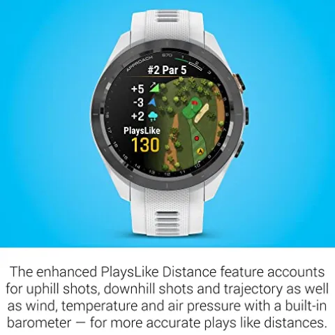 Garmin Approach S70 Premium GPS Golf Watch White
