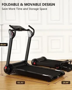 GARVEE 4.0 HP Folding Treadmill Black