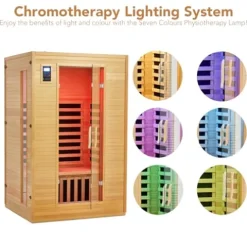 Garvee 2024 Upgrade 2 Person Infrared Sauna Wood