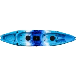 Garvee Fishing Kayaks 12.4FT 2 Person Sit on Top Kayak for Adults Blue Camo