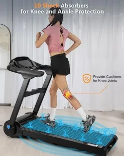 GARVEE Folding Treadmill 4.0 HP Black