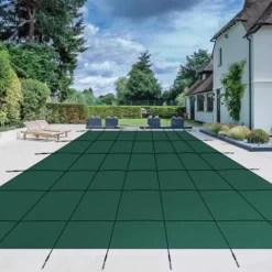 GARVEE Pool Safety Cover Green Mesh Fits 18x36ft Inground Pool