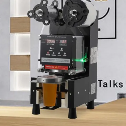 GarveeHome Fully Automatic Efficient Machine for Boba and Coffee Black