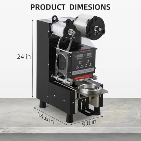 GarveeHome Fully Automatic Efficient Machine for Boba and Coffee Black