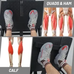 GarveeLife Adjustable Leg Press Machine Black