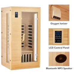 GarveeLife Infrared Sauna 1-2 Person Low EMF Wooden
