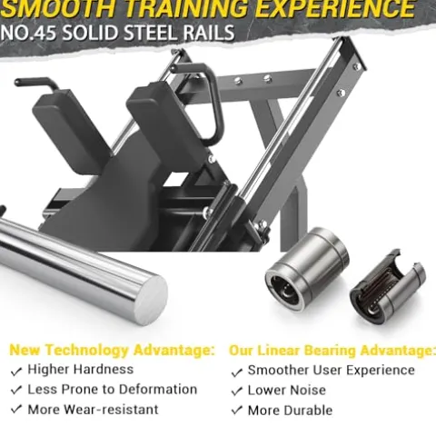 GarveeLife Leg Press Hack Squat Machine Combo Black