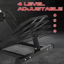 GarveeLife Leg Press Hack Squat Machine Adjustable 2-in-1 Black