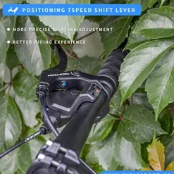 Generic 26 Inch Mountain Bike Men’s Fat Tire Bicycle 26-Inch Wheels 3-Inch Wide Tire 7-Speed Steel Frame Double Disc Brake Yellow