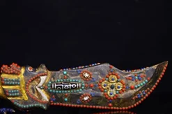 Generic 17″ Tibetan Temple Meteorite Mosaic Gem Dzi Beads Sword Amulet