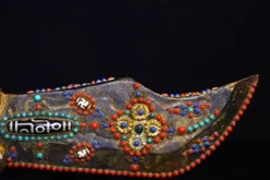 Generic 17″ Tibetan Temple Meteorite Mosaic Gem Dzi Beads Sword Amulet