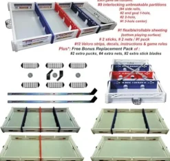 Generic Box Hockey Game & Hockey Training Aid Portable Multi