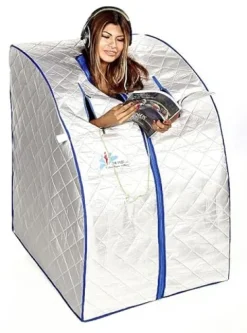 Generic Dr. Fuji FJ-1000 Cyber Relax FIR Portable Sauna Silver