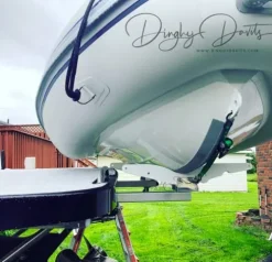 Generic Extended Dinghy Davit White