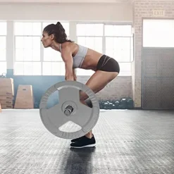 Generic Olympic Weight Plate Set 262LB Rubber Grip for Strength Training