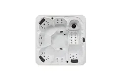 Generic Savannah 6 Person Lounger Hot Tub with Ozonator Grey