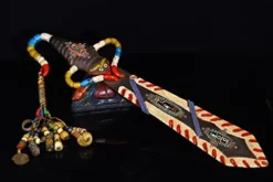 Generic Tibetan Temple Collection Dzi Beads Scorpion Sword Dorje Vajra Phurpa Magic Weapon