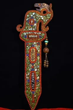 Generic Tibetan Temple Dragon Head Sword Amulet