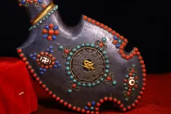 Generic Tibetan Temple Meteorite Mosaic Gem Amulet