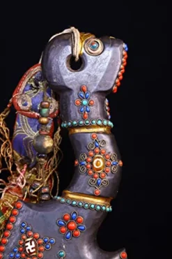 Generic Tibetan Temple Meteorite Mosaic Gem Amulet