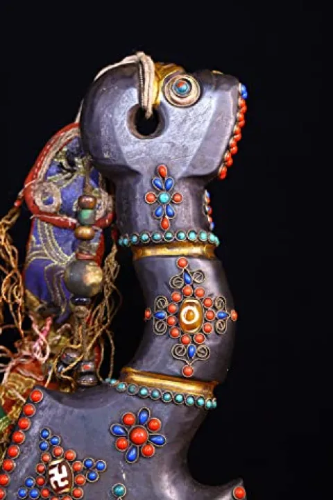 Generic Tibetan Temple Meteorite Mosaic Gem Amulet