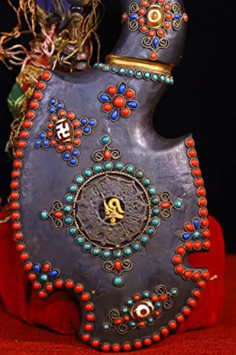 Generic Tibetan Temple Meteorite Mosaic Gem Amulet