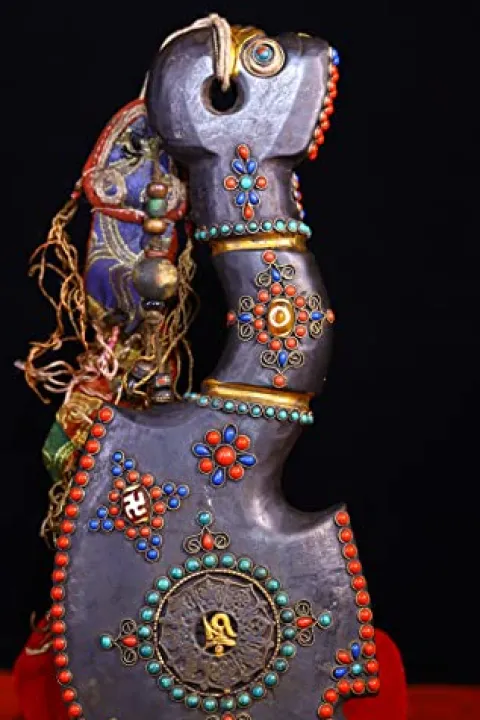 Generic Tibetan Temple Meteorite Mosaic Gem Amulet