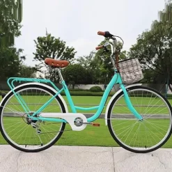 Generic Women’s 26 Inch Hybrid Bike Retro-Styled Cruiser 7-Speed Drivetrain YUTONG-26-BU