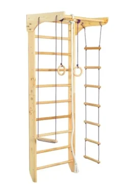 Generic Wooden Sport Swedish Ladder with Pull Up Bar – Fixed Pull Up Bar