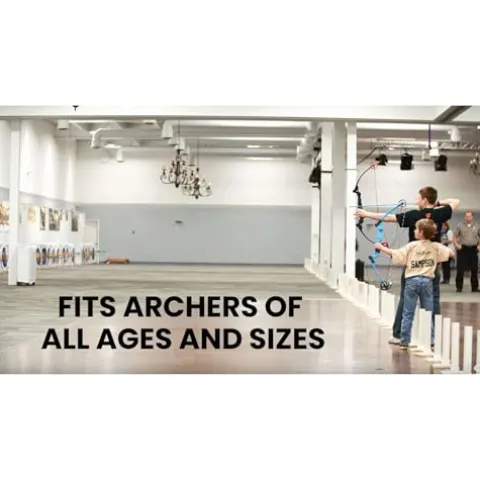 GENESIS Archery Compound Bow Kit Adjustable Draw Length 15″-30″ & Weight 10-20 lbs Left-Handed Yellow