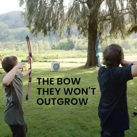 GENESIS Archery Compound Bow Kit Left-Handed Adjustable Draw Length 15″-30″ & Weight 10-20 lbs Red