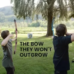 GENESIS Archery Original Adjustable Right-Handed Compound Bow Kit with Quiver, Arm Guard, and Arrows Yellow