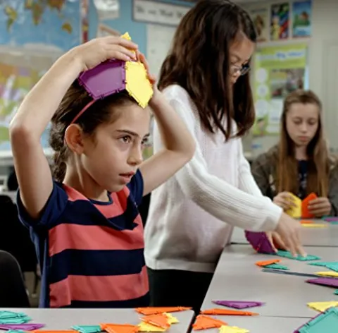 Geometiles Jumbo 3D Building Set 512-pc Math Learning USA