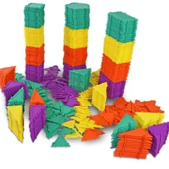Geometiles Jumbo 3D Building Set 512-pc Math Learning USA