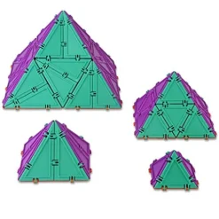 Geometiles Jumbo 3D Building Set 512-pc Math Learning USA