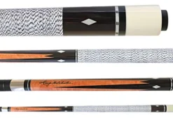 George Balabushka Billiard Pool Cue: Birdseye Maple Forearm, African Ebony Splice