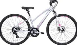 Giordano Women’s Brava Hybrid Comfort Bike Silver